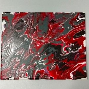 Funky cool painting my son and I made.